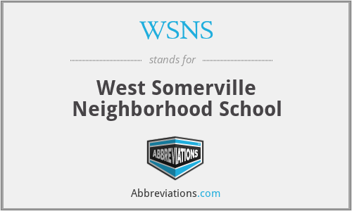 WSNS - West Somerville Neighborhood School