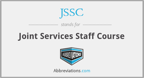 JSSC - Joint Services Staff Course
