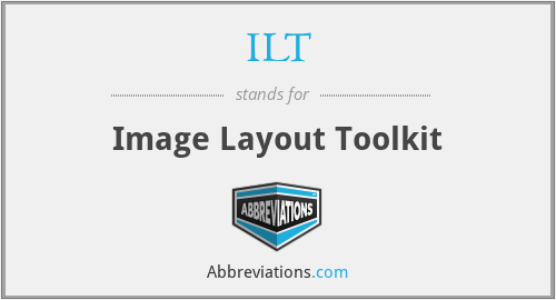 ILT - Image Layout Toolkit