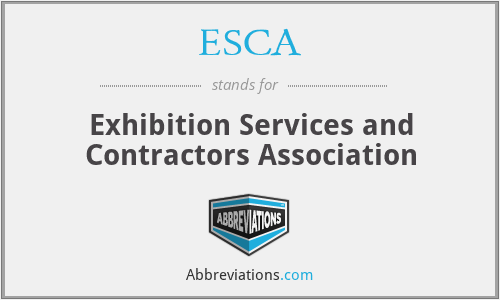 ESCA - Exhibition Services and Contractors Association