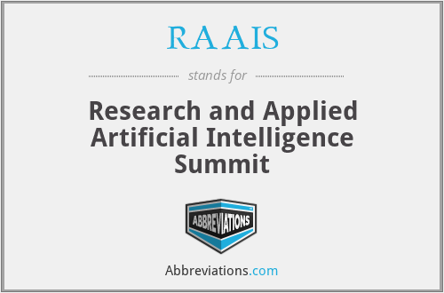 RAAIS - Research and Applied Artificial Intelligence Summit