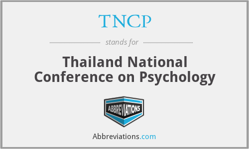 TNCP - Thailand National Conference on Psychology