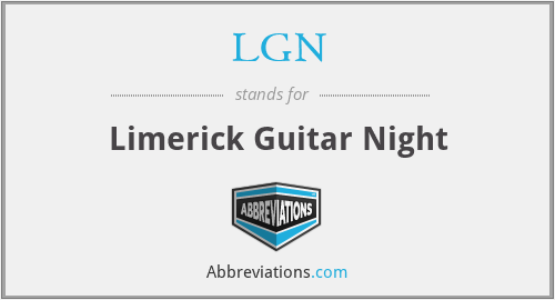 LGN - Limerick Guitar Night