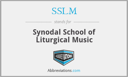 SSLM - Synodal School of Liturgical Music