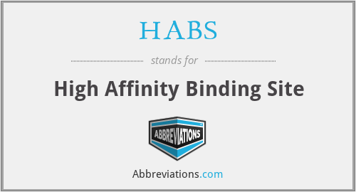 HABS - High Affinity Binding Site