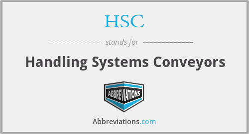 HSC - Handling Systems Conveyors