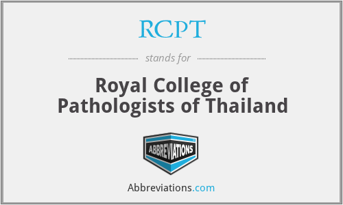 RCPT - Royal College of Pathologists of Thailand