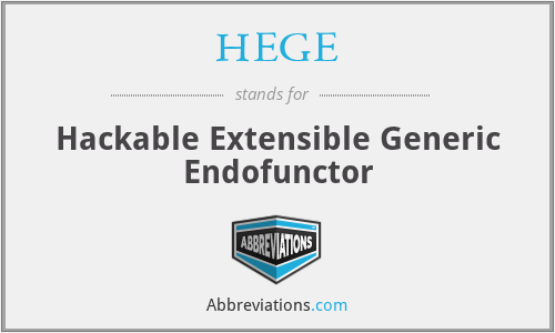 HEGE - Hackable Extensible Generic Endofunctor