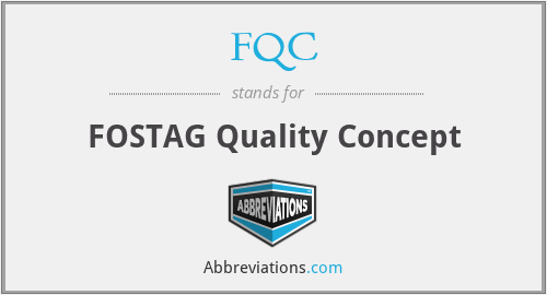 FQC - FOSTAG Quality Concept