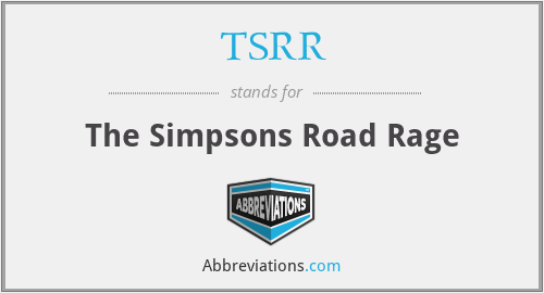 TSRR - The Simpsons Road Rage