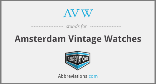 AVW - Amsterdam Vintage Watches