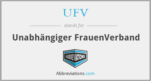 UFV - Unabhängiger FrauenVerband