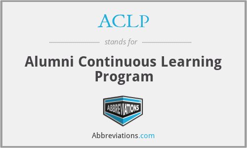 ACLP - Alumni Continuous Learning Program