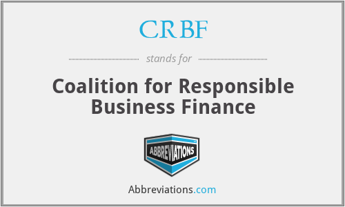 CRBF - Coalition for Responsible Business Finance