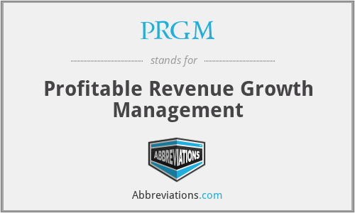 PRGM - Profitable Revenue Growth Management