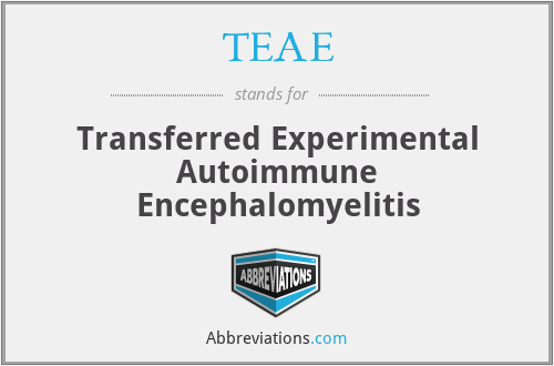 TEAE - Transferred Experimental Autoimmune Encephalomyelitis