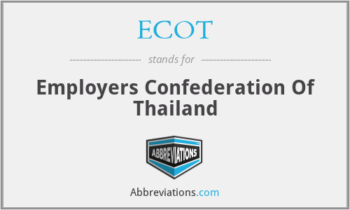 ECOT - Employers Confederation Of Thailand