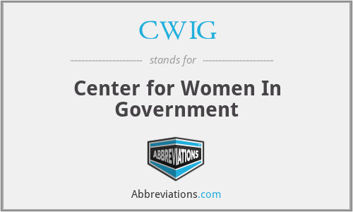 CWIG - Center for Women In Government