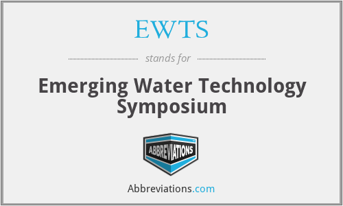 EWTS - Emerging Water Technology Symposium