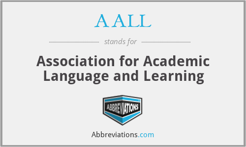 AALL - Association for Academic Language and Learning