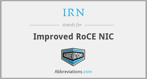IRN - Improved RoCE NIC