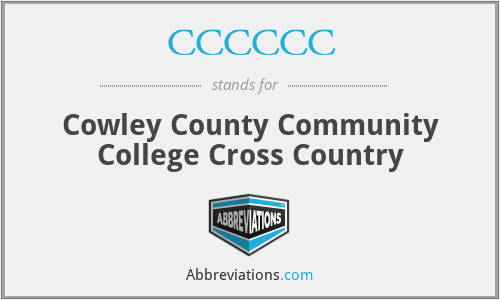 CCCCCC - Cowley County Community College Cross Country