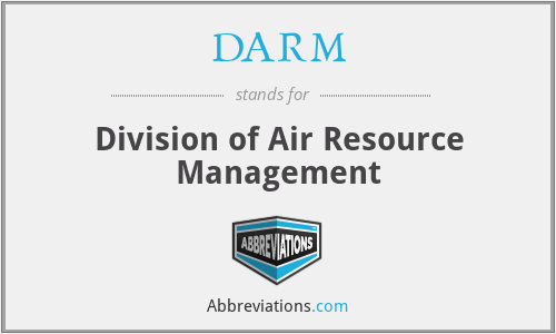 DARM - Division of Air Resource Management