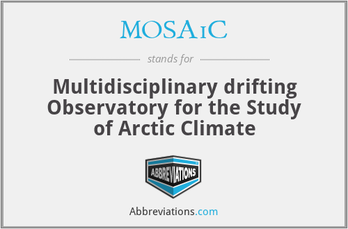 MOSAiC - Multidisciplinary drifting Observatory for the Study of Arctic Climate