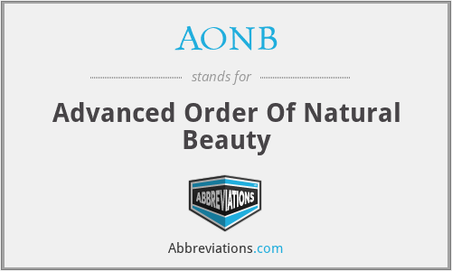 AONB - Advanced Order Of Natural Beauty