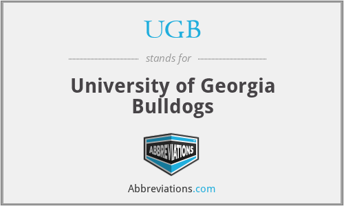 UGB - University of Georgia Bulldogs