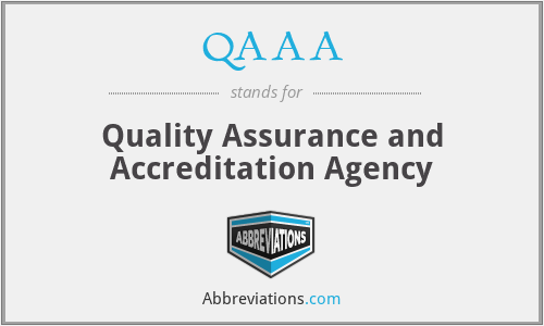 QAAA - Quality Assurance and Accreditation Agency