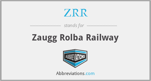 ZRR - Zaugg Rolba Railway