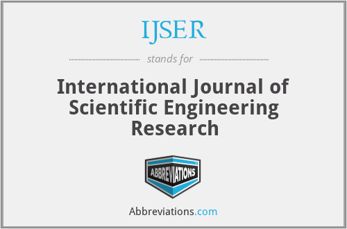 IJSER - International Journal of Scientific Engineering Research
