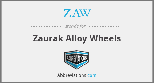 ZAW - Zaurak Alloy Wheels