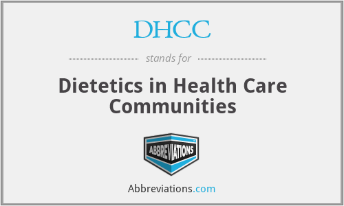 DHCC - Dietetics in Health Care Communities