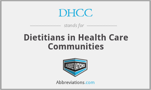 DHCC - Dietitians in Health Care Communities