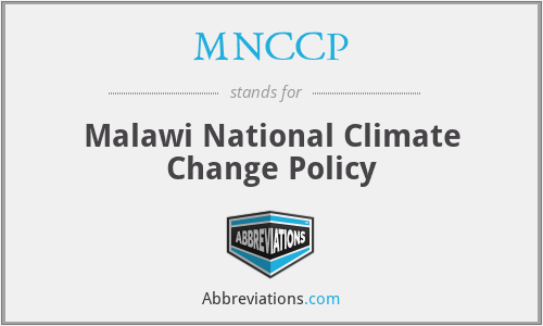 MNCCP - Malawi National Climate Change Policy