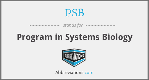 PSB - Program in Systems Biology