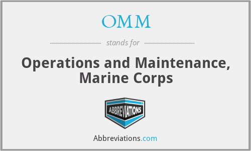 OMM - Operations and Maintenance, Marine Corps