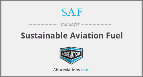 SAF - Sustainable Aviation Fuel