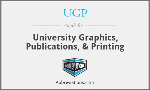UGP - University Graphics, Publications, & Printing