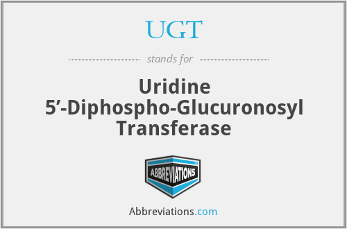 UGT - Uridine 5’-Diphospho-Glucuronosyl Transferase