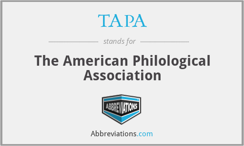 TAPA - The American Philological Association