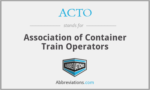 ACTO - Association of Container Train Operators