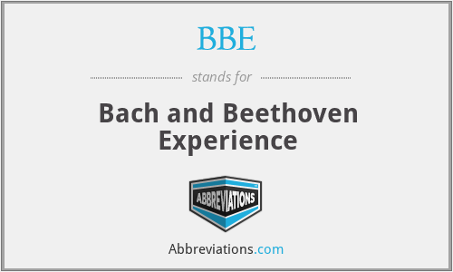 BBE - Bach and Beethoven Experience