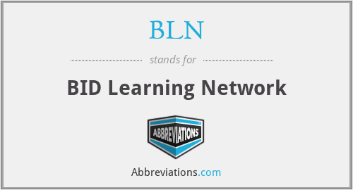 BLN - BID Learning Network