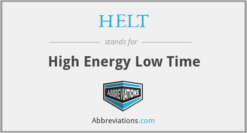 HELT - High Energy Low Time