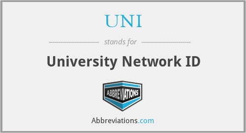 UNI - University Network ID