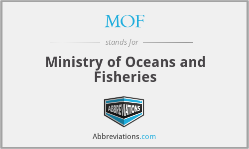 MOF - Ministry of Oceans and Fisheries