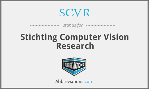 SCVR - Stichting Computer Vision Research